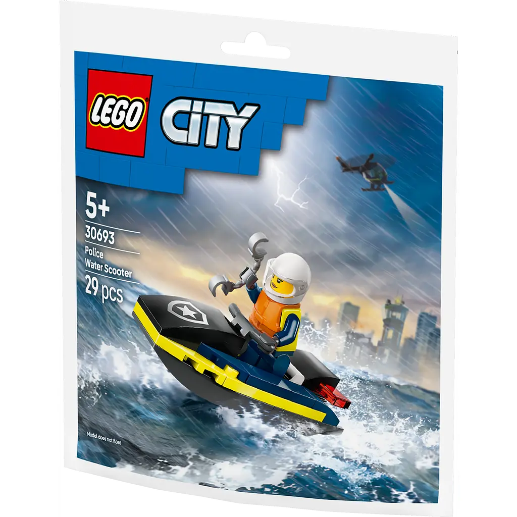 Конструктор LEGO City Поліцейський катер 29 деталей  (30693) - фото 3