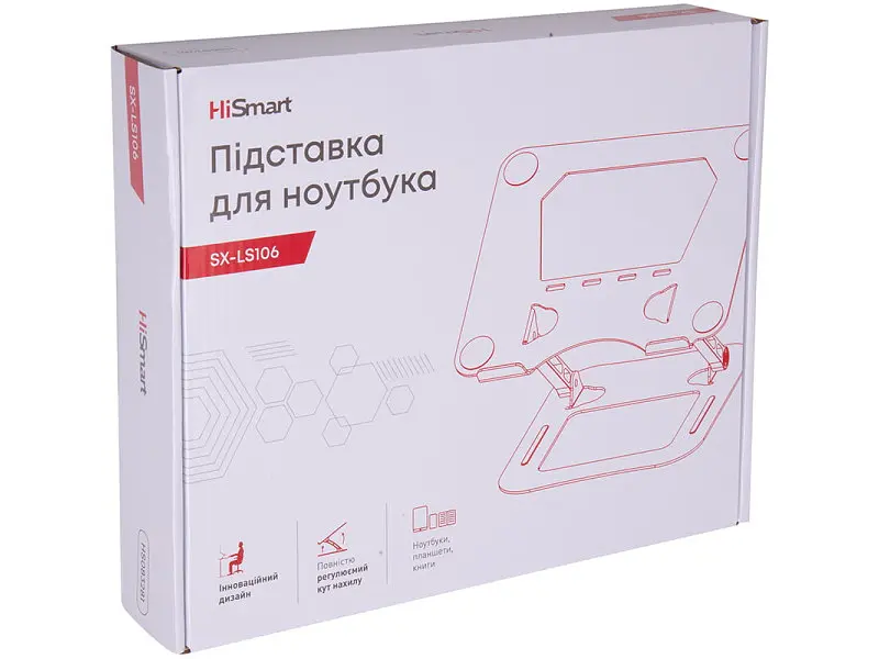 Підставка для ноутбука HiSmart SX-LS106 Silver (HS083281) - фото 6