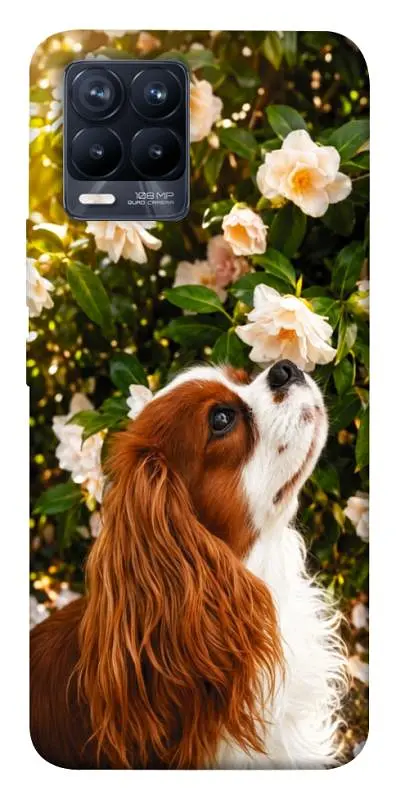 TPU чохол Demsky Flower spaniel для Realme 8