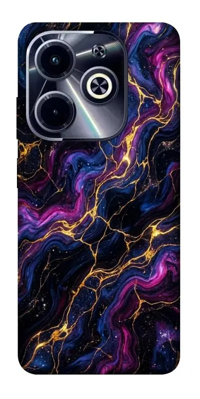 TPU чохол Demsky Purple space marble для Infinix Hot 40i