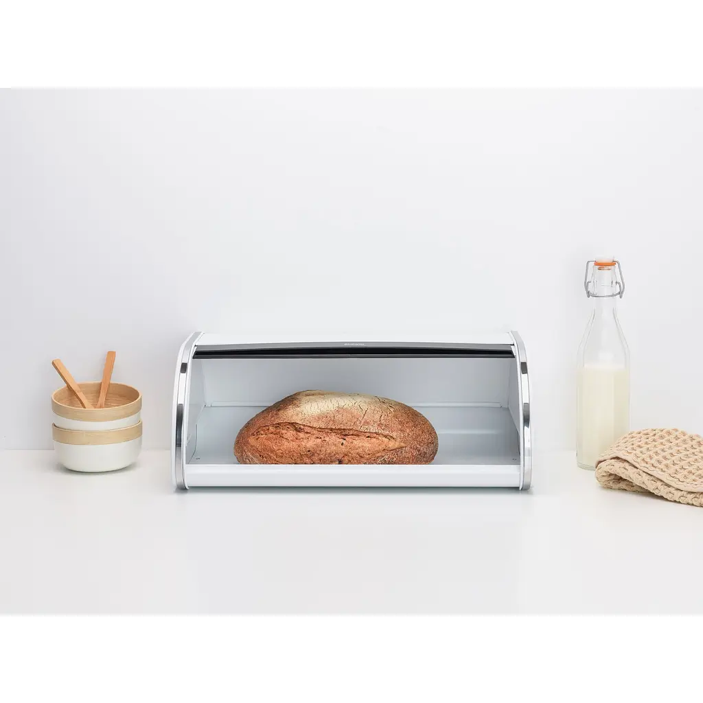 Хлібниця Brabantia Roll Top Bread Bin 17.3x44.5x26.2 см біла (236747) - фото 6