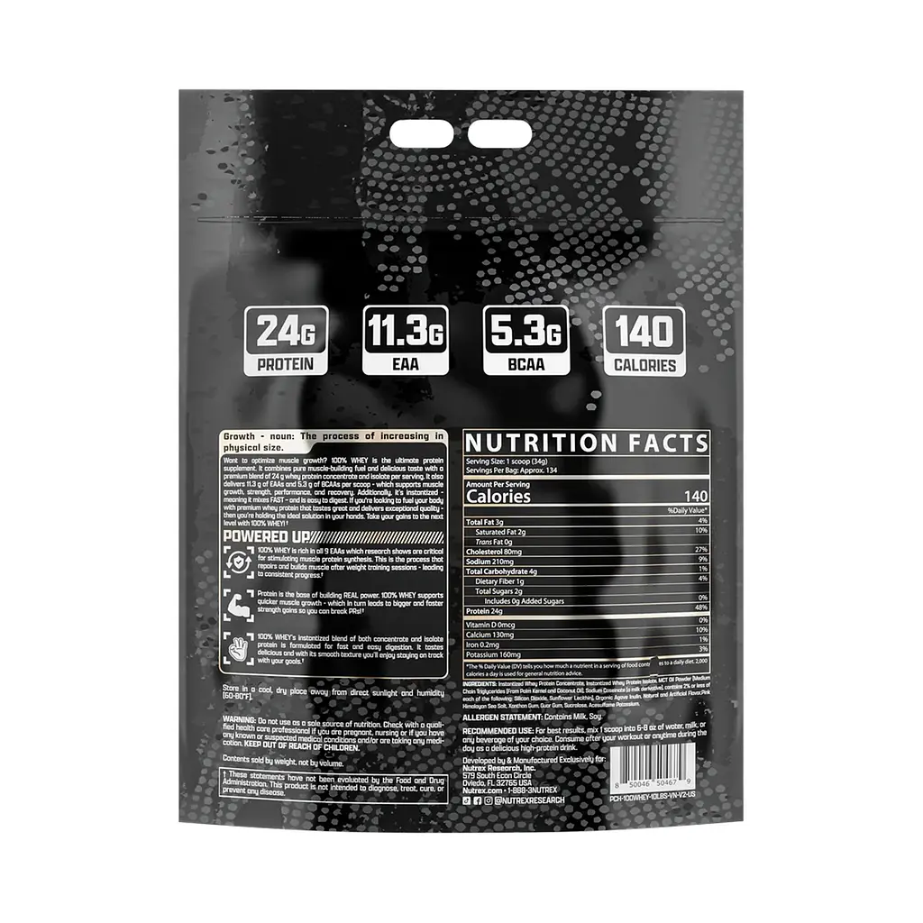 Протеїн Nutrex 100% Whey Vanilla 4545 г - фото 2
