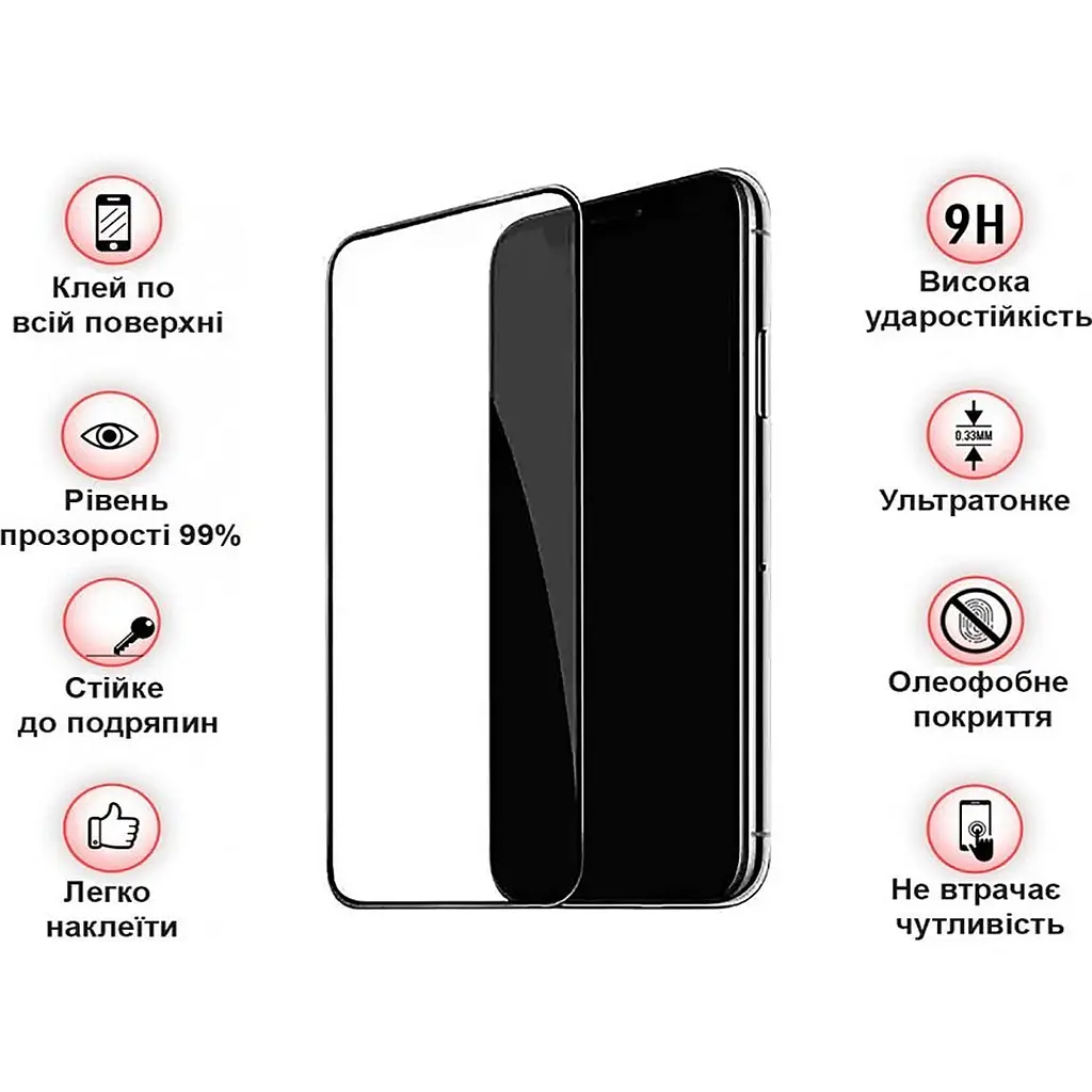Защитное стекло BeCover для Apple iPhone 15 Plus Black (709788) - фото 3