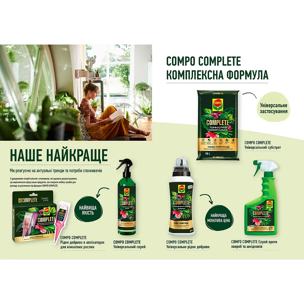 Спрей від хвороб і шкідників COMPO Complete® 2 в 1 500 мл - фото 8