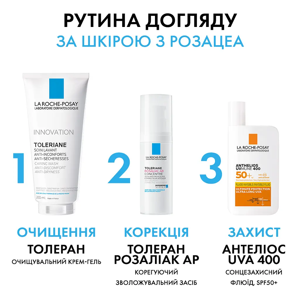 Корегуючий зволожувальний засіб для догляду за сухою шкірою La Roche-Posay Toleriane Rosaliac AR 40 мл - фото 6