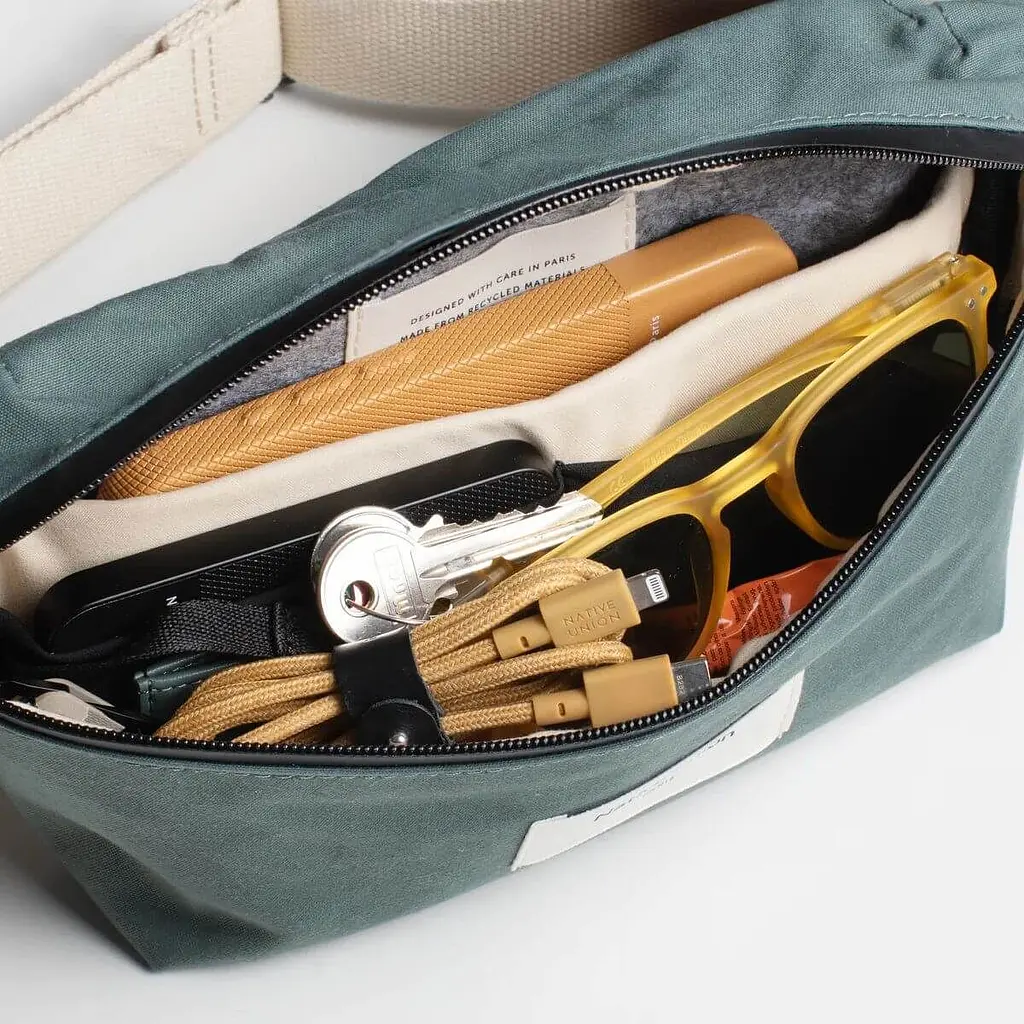 Сумка Native Union W.F.A Crossbody Pouch Slate Green (CROS-POUCH-GRN) зеленая - фото 5