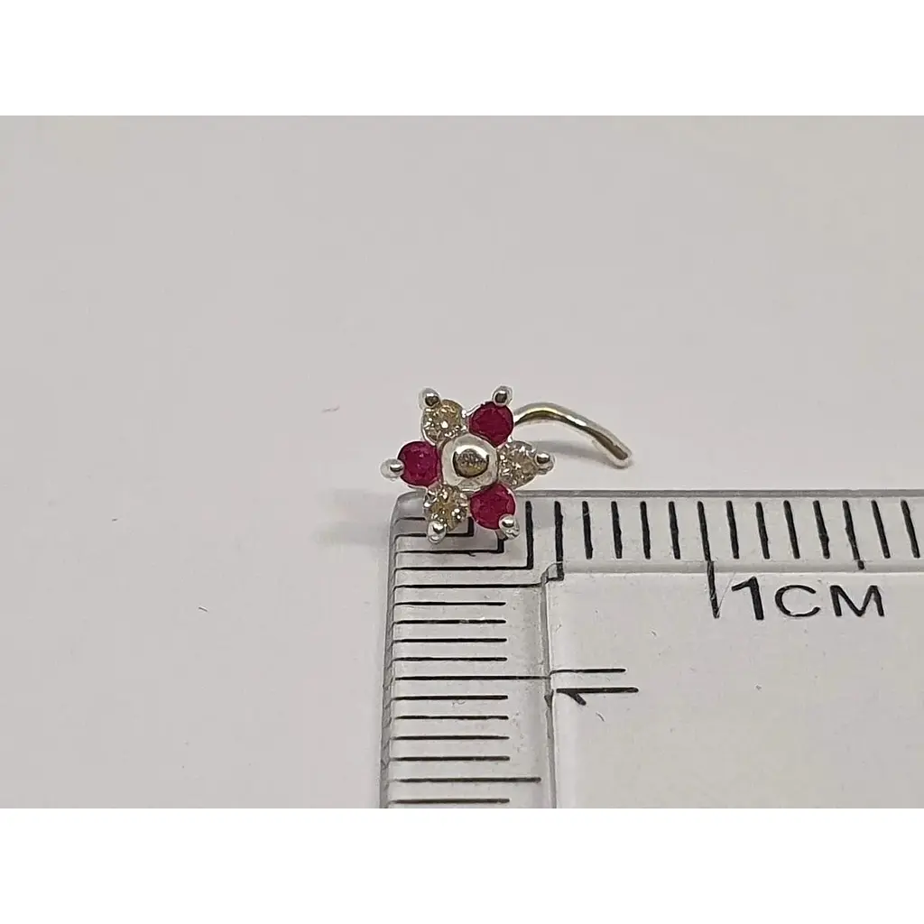 Срібна сережка-пірсинг в ніс Dear. 1040.5С - фото 3