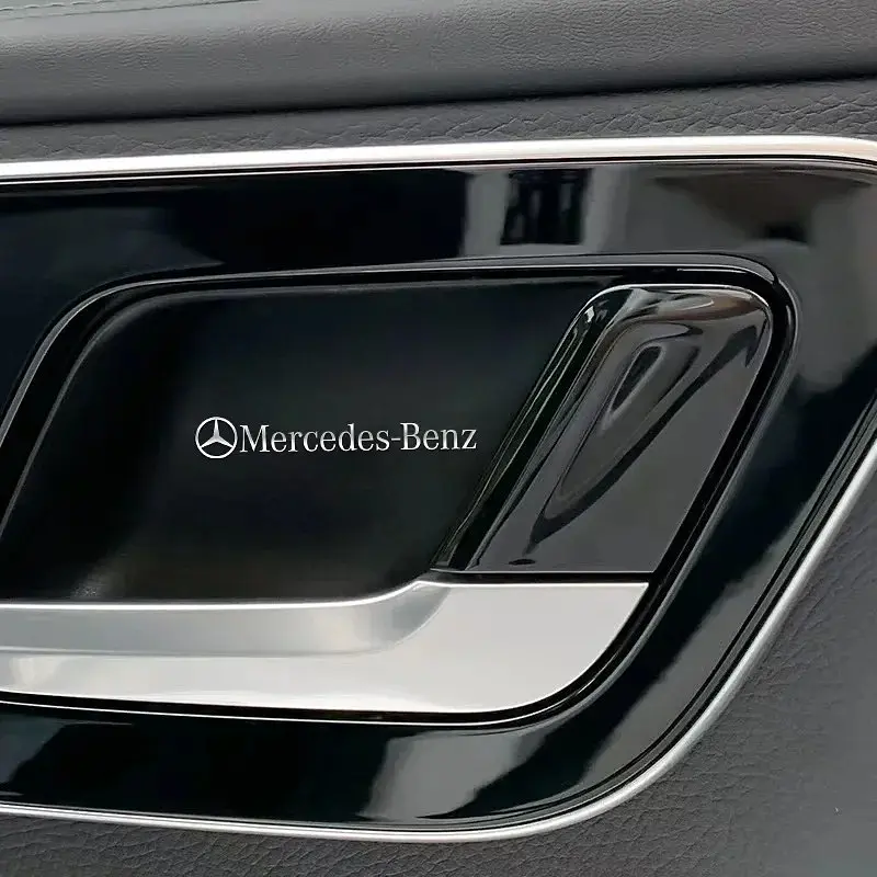 Наклейка з логотипом Mercedes метал, на клейкій стрічці 1шт (універсальна) - фото 5