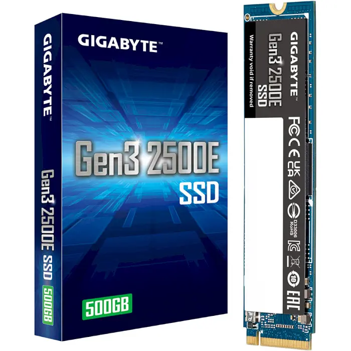 Накопичувач SSD Gigabyte m.2 NVMe 500GB 2500E PCIe 3.0 480 512 (G325E500G) - фото 5