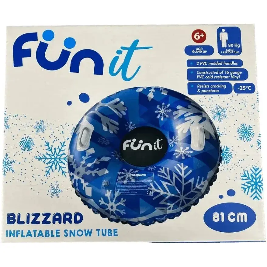 Надувний тюбінг Fun It Blizzard 81 см синій - фото 3