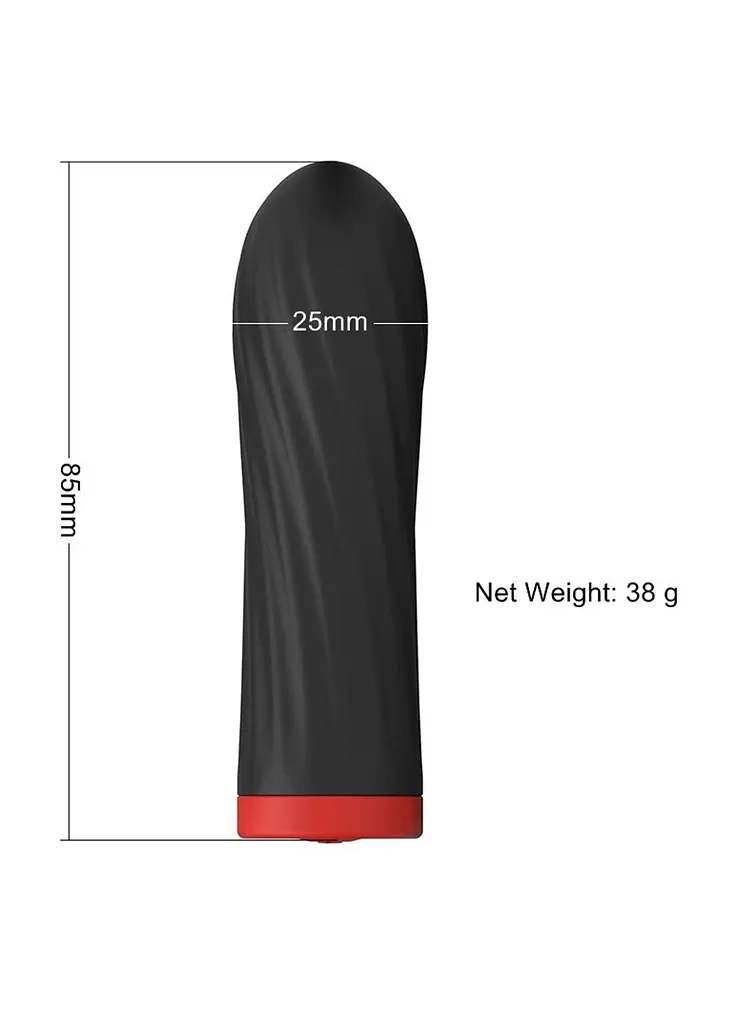 Вібратор B - Series Magic Rechargeable Silicone Touch, 8.5 см (чорний) - фото 3