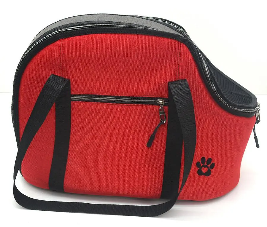 Сумка переноска для кошек и собак Zoo-hunt Loft №1 22х42х31 см красная - фото 4