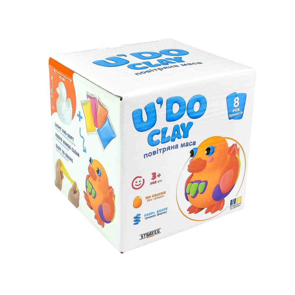 Набір для творчості ліплення Strateg "Каченя U'DO Clay" (30749)