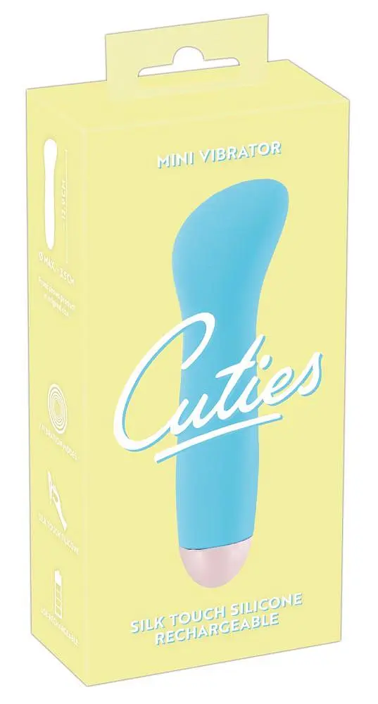 Міні вібратор Cuties Orion 12.9 см блакитний - фото 3