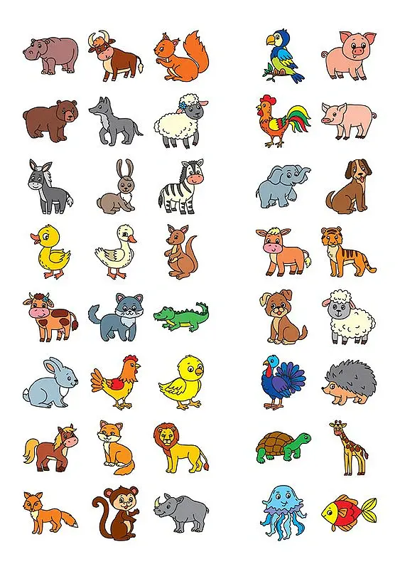 English for Kids. Дикі та свійські тварини. Wild and Domestic Animals - Лариса Зінов'єва - фото 5