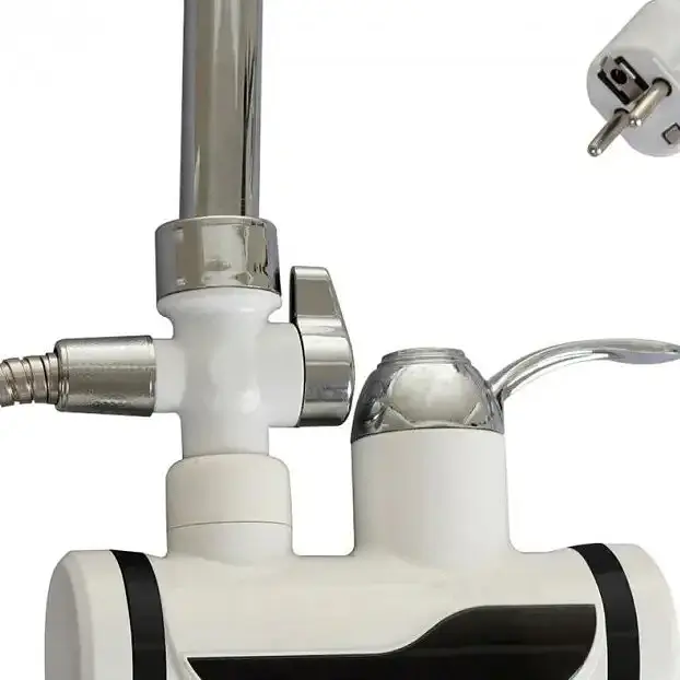 Міні бойлер + душ Water Heater MP 5208, проточний електричний водонагрівач 3000 Вт з LCD-дисплеєм, бічне під'єднання, шланг - фото 4