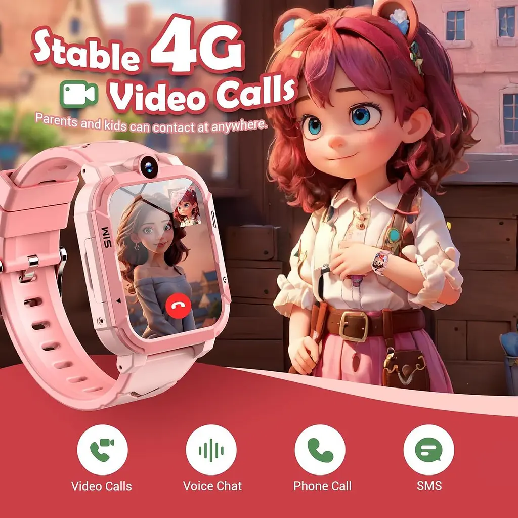 Дитячий смартгодинник Blackview 4G з GPS, SOS, відеодзвінками, камерою та крокоміром - фото 5
