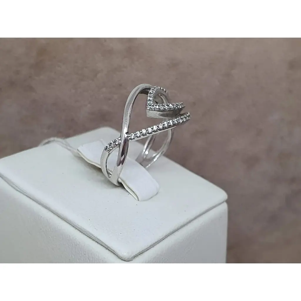 Серебряное кольцо Агни ОКТАВА с фианитами. 1163/1Р-CZ 16 - фото 3