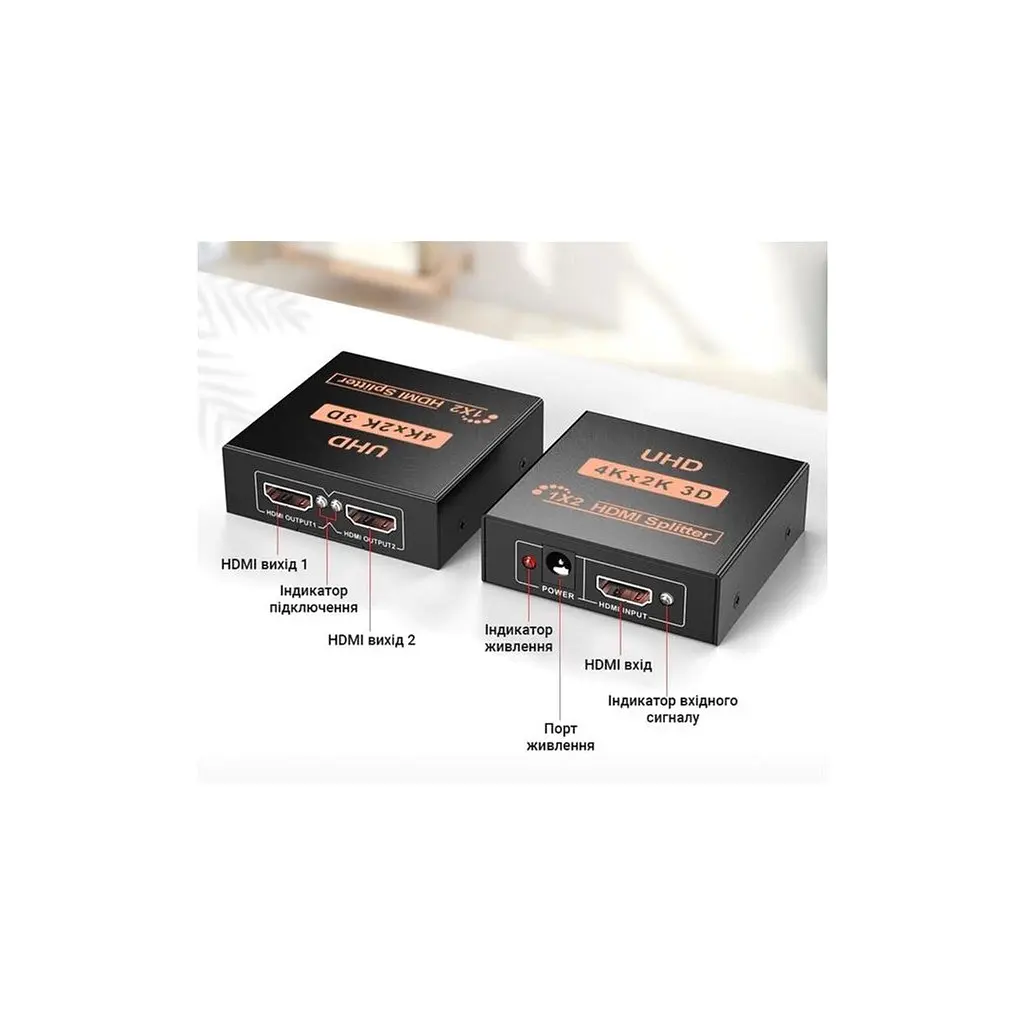 Розгалужувач Dynamode HDMI Splitter 1x2 - фото 8