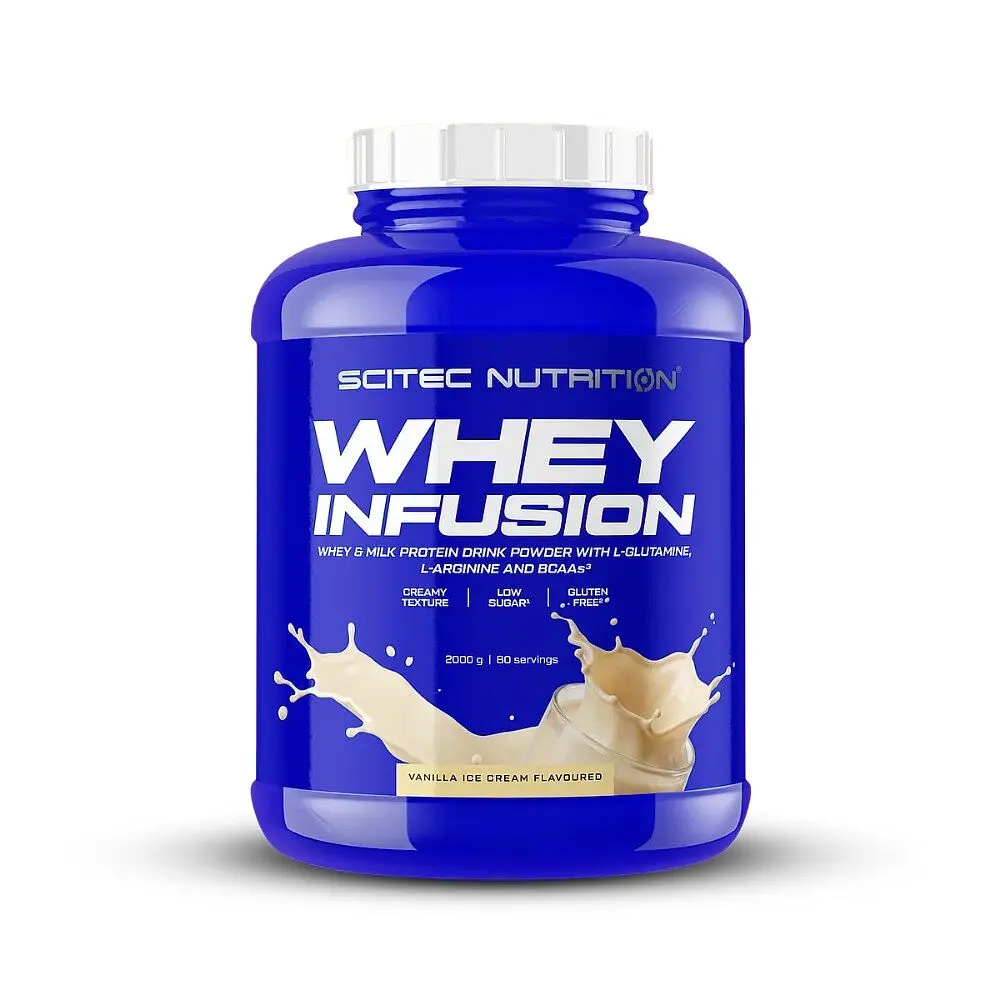 Сироватковий протеїн Scitec Nutrition Whey Infusion, 2 кг - Ванільне морозиво