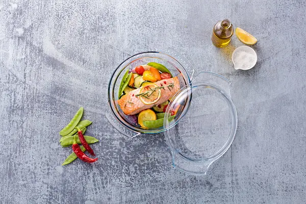 Каструля склянна Pyrex Classic, з кришкою, 22 см, 1,5 л + 0,6 л (6346017) - фото 3