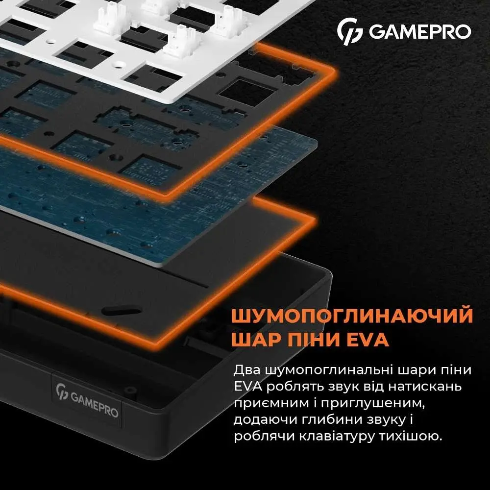 Клавіатура бездротова GamePro MK130G Pro Outemu Red Switch Hot-Swap RGB Black - фото 4