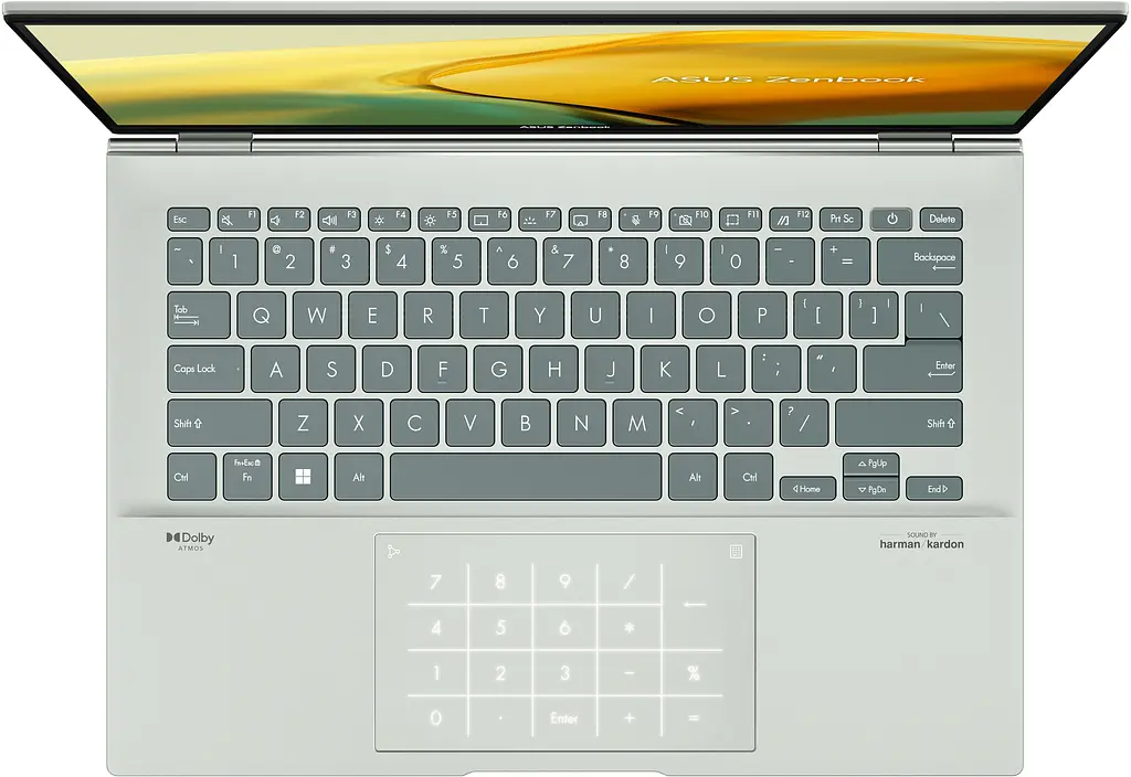 ASUS Ноутбук Zenbook 14 UX3402ZA-KM407W 14' 2.8K OLED, Intel i7-1260P, 16GB, F1TB, UMA, Win11, Морська хвиля (90NB0WC2-M00VS0) - фото 7