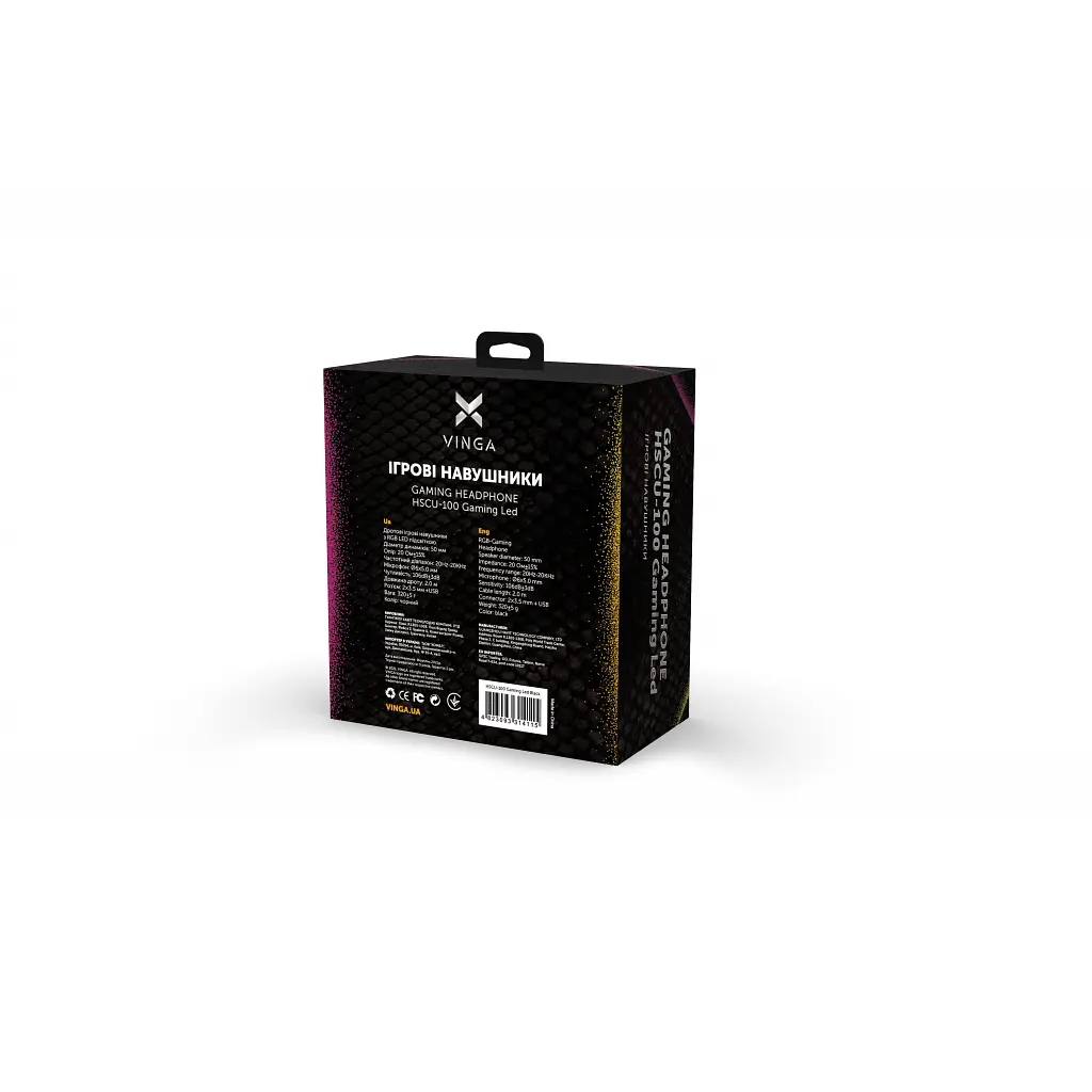 Навушники Vinga HSCU-100 Gaming LED Black (HSCU-100) - фото 5