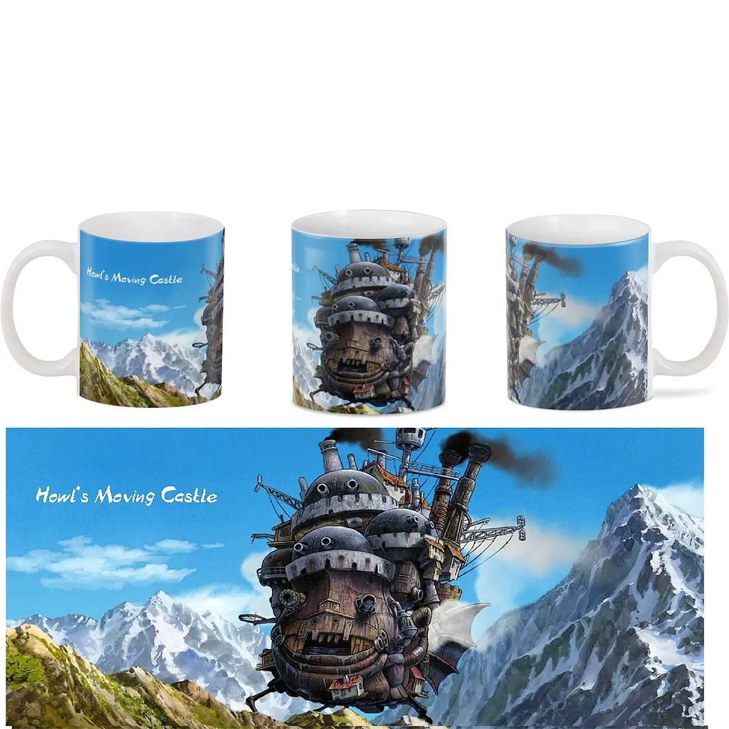 Кухоль GeekLand Ходячий Замок Хаула Howls Moving Castle 330 мл білий - фото 3