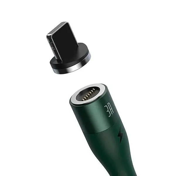 Адаптер Baseus Zinc Magnetic Safe Fast Charging Magnetic suction head IP 2.4A CALXC-M01 Black - фото 2