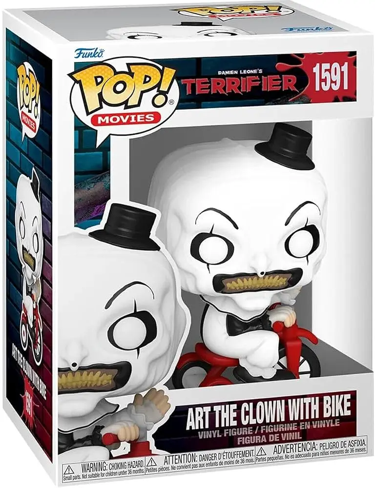 Фігурка Funko Pop Жахаючий Клоун Арт Terrifier Art the Clown with Bike 10 см FP T CA 1591 - фото 3
