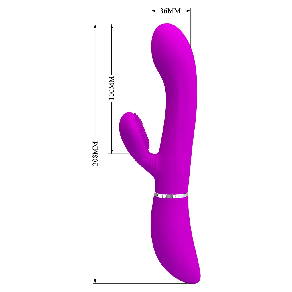 Вібратор Pretty Love Clitoris Vibrator Purple - фото 7
