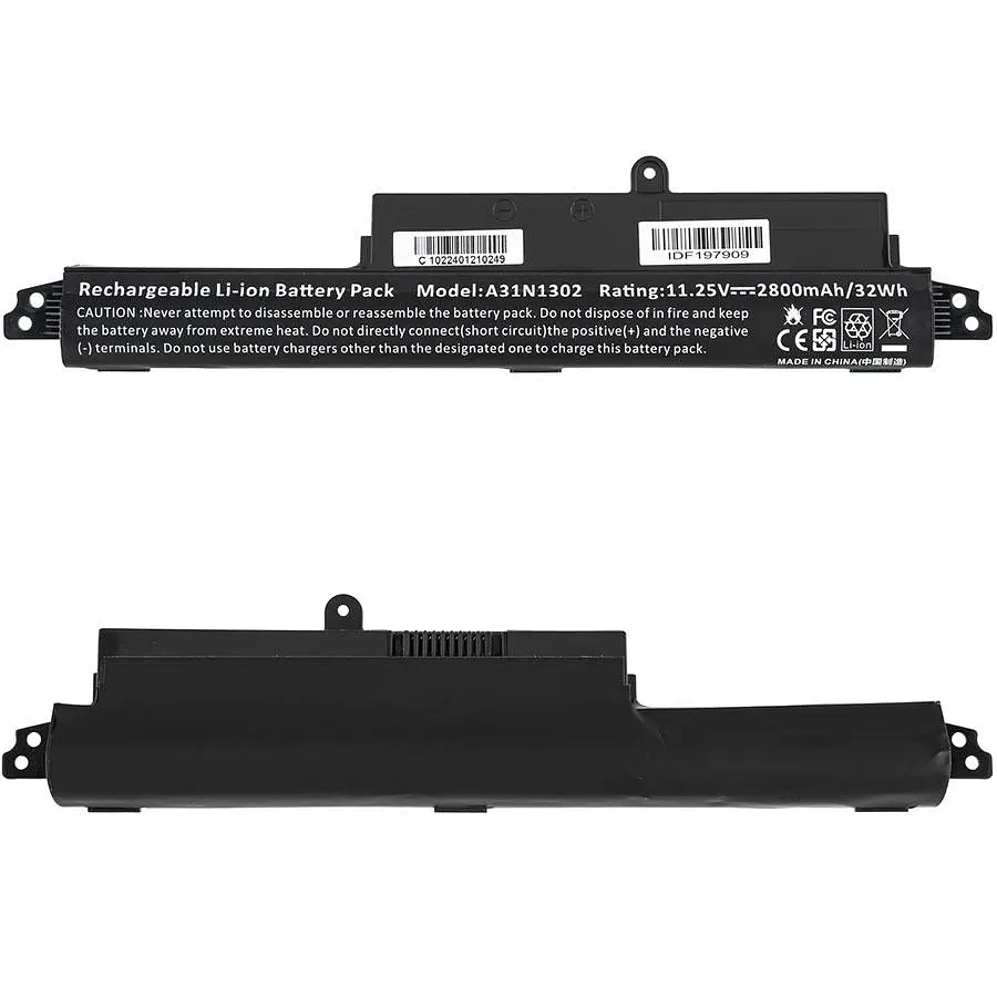 Батарея для ноутбука Asus A31N1302 (X200CA X200MA X200LA F200CA) 11.25V 2800mAh Чорний (LG/ Samsung/ Sanyo) - фото 2