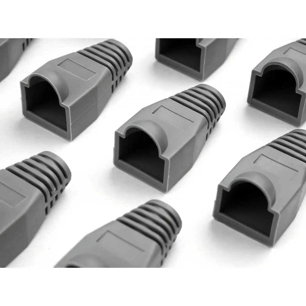 Ковпачок конектора Vinga RJ45 100 pcs grey (VCPSLGR) - фото 3