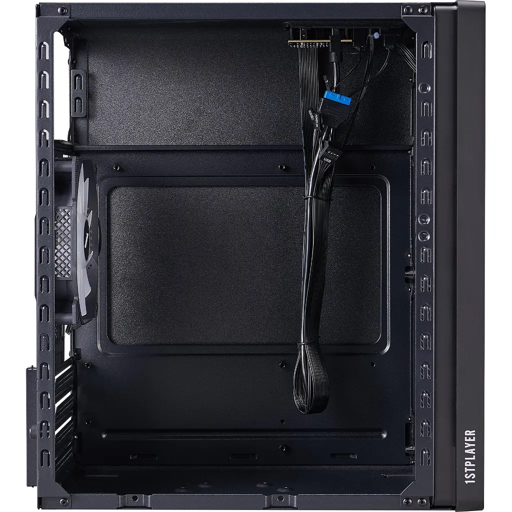 Корпус 1stPlayer WD1-BK-3F1 Black (WD1-BK-3F1) Без БП - фото 6