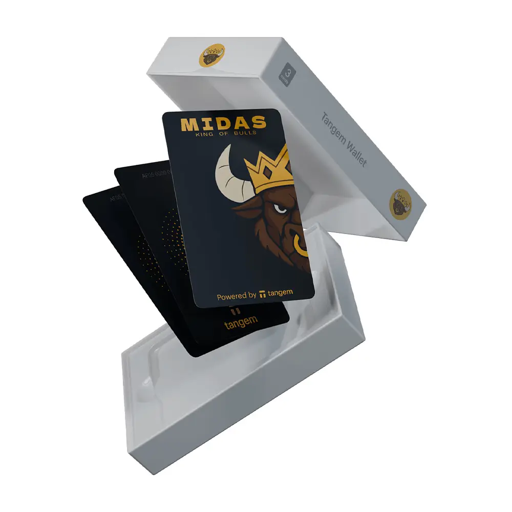 Криптогаманець Tangem Wallet 2.0 Midas — набір з 3 карток (TG-MIDAS) - фото 2