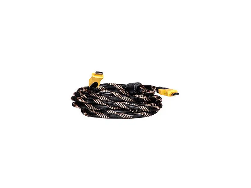 Кабель PowerPlant HDMI-HDMI v1.3, 5м, Nylon, Double ferrites (KD00AS1197) - фото 2