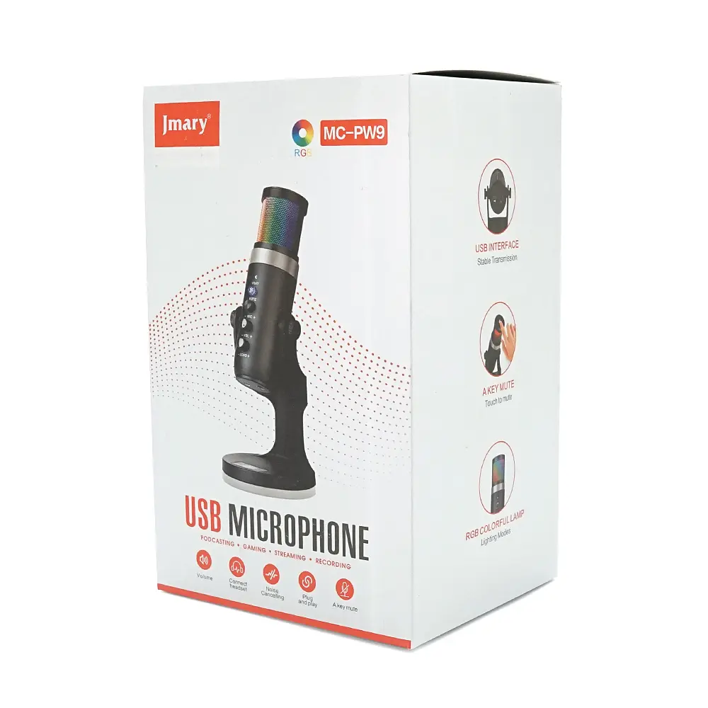 Професійний студійний мікрофон Jmary MC-PW9, живлення від USB, Box - фото 2