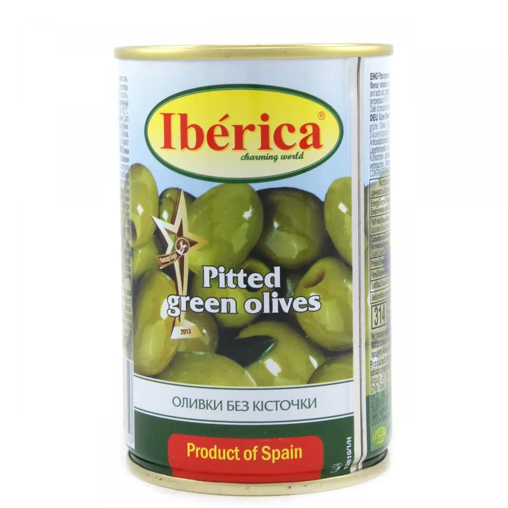 Уцінка. Оливки Iberica зелені без кісточки 300 г (223163)