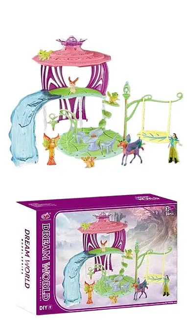Игровой набор Мир мечт Dino Toys с домом и водопадом