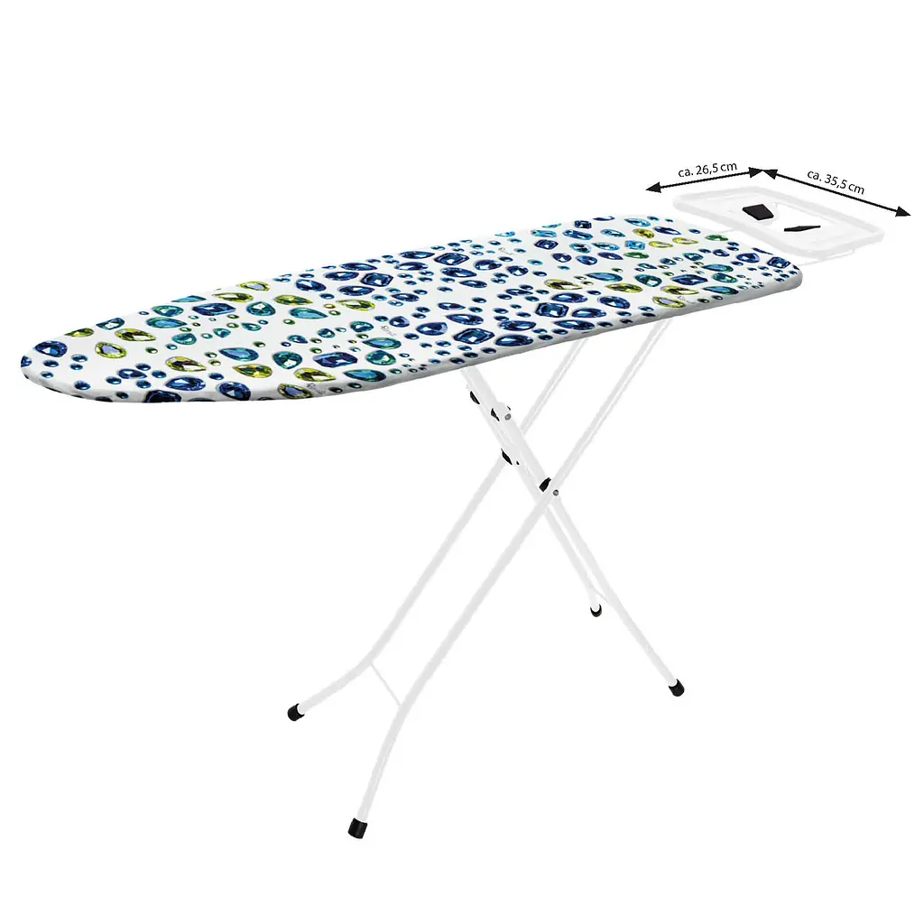 Дошка для прасування Casa Si Lady 122x38 White/Blue Crystals (CS93574R267) - фото 10