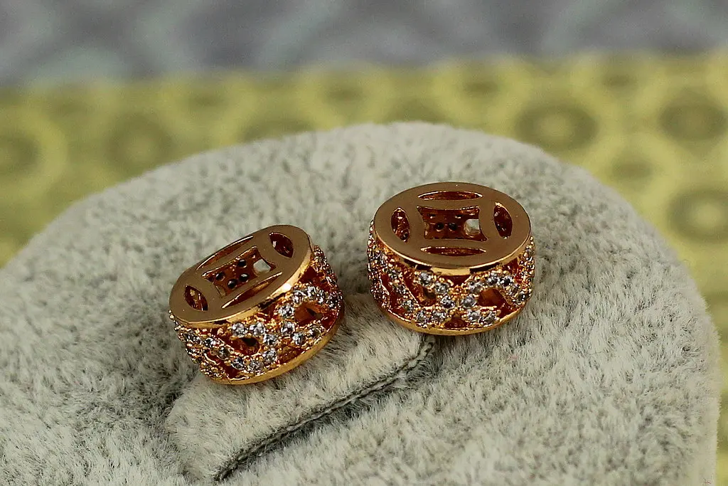 Кулон шарм Xuping Jewelry хвиля 11 мм золотистий - фото 2