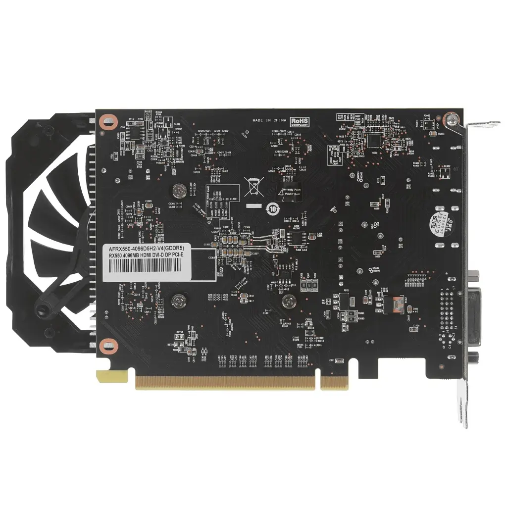 Відеокарта Afox Radeon RX 550 4Gb (AFRX550-4096D5H2-V4) - фото 6