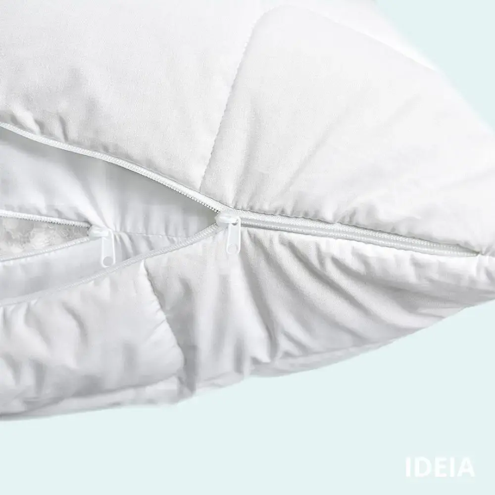 Подушка Ideia Classica Soft з блискавкою 70х50 2 шт. (8-32960 білий) - фото 3