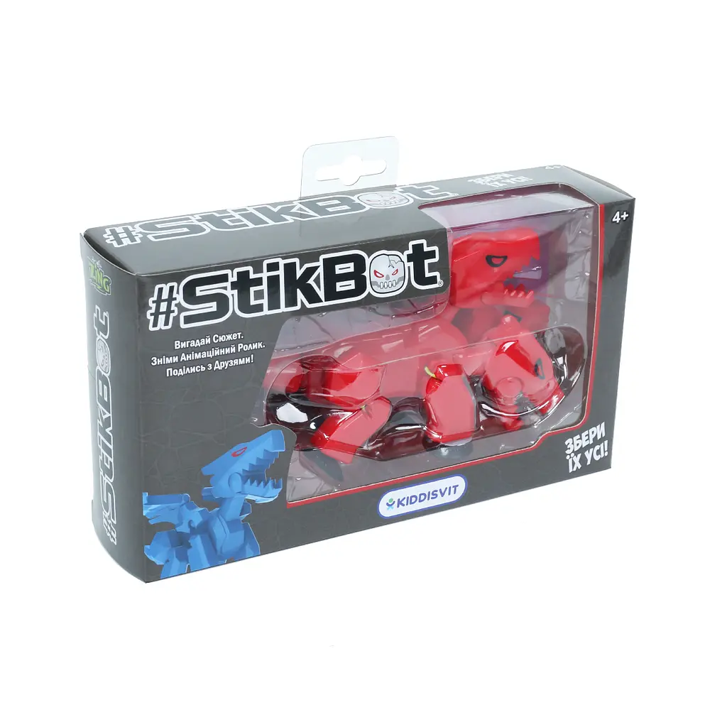 Фігурка для анімаційної творчості Stikbot Mega Триголовий Дракон червона (TST627C_UAKD) - фото 3
