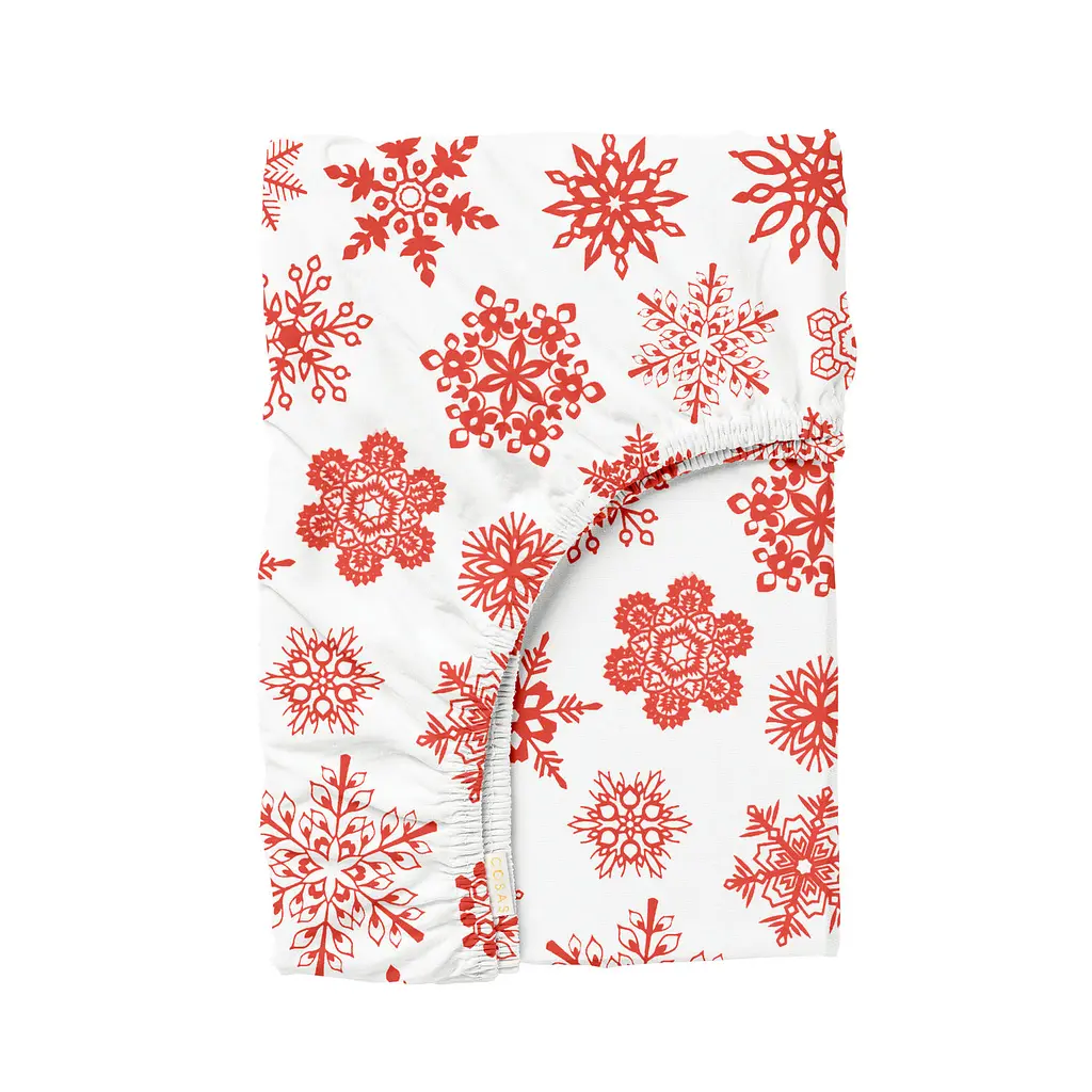 Простирадло на резинці 160х200х30 SNOWFLAKES CS1 COSAS (4822052368121)