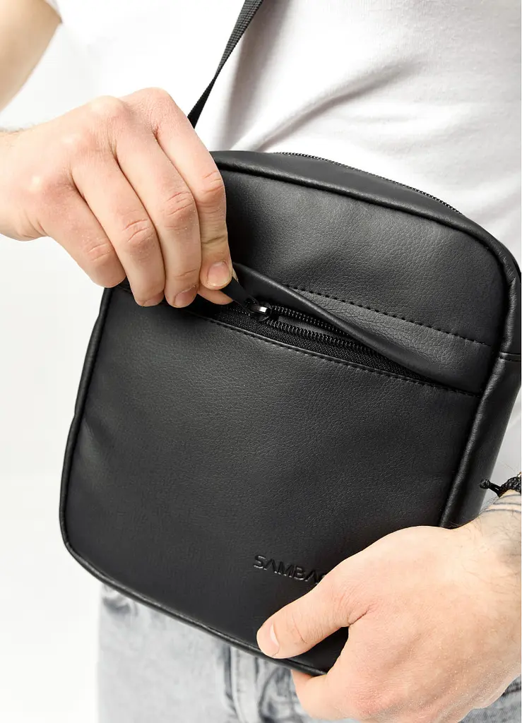 Сумка жіноча Sambag Makros чорна 23 х 19 х 7 см (70230001m) - фото 6