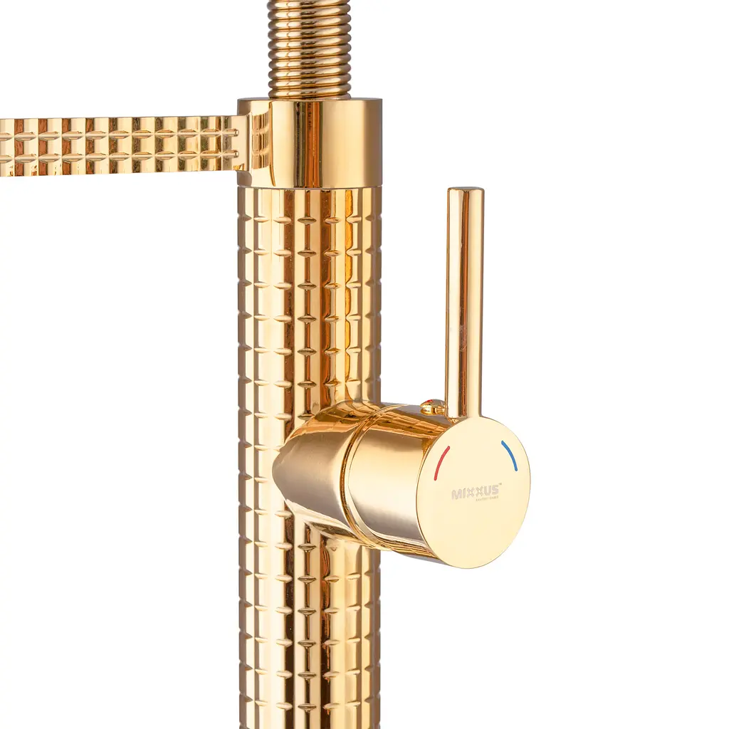 Смеситель для кухни Mixxus Premium Spark 017 Gold MI6972 Золотой - фото 6