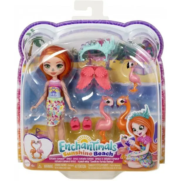 Ігровий набір Родина Фламінго Флорінди Enchantimals Sunshine beach (HRX85) - фото 6