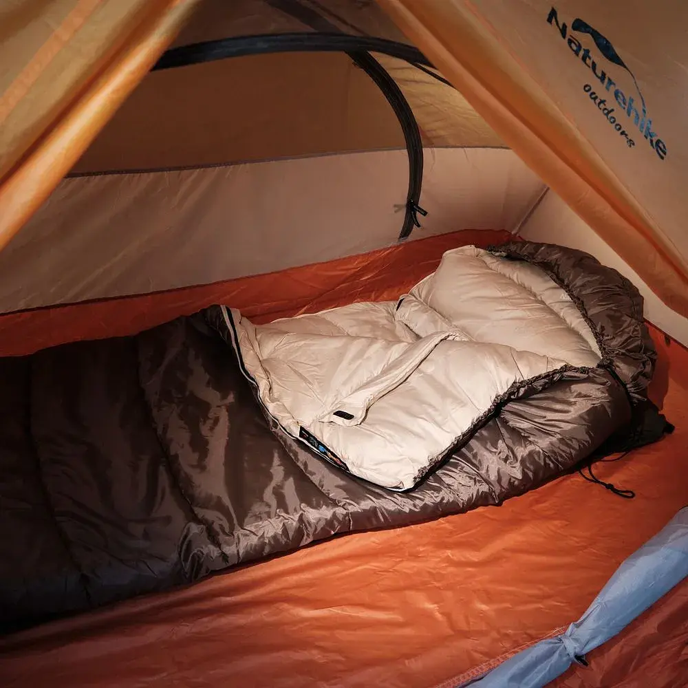 Спальний мішок Naturehike U350 NH20MSD07 Hollow Cotton Right Brown (6927595767221-R) - фото 11